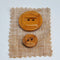 Button - Wood ‘Toffee’ – 15mm